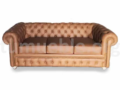 sofa chester piel