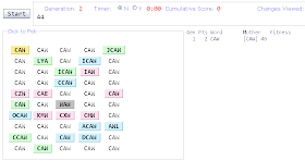 Itatsi game Weasel algorithm blind watchmaker