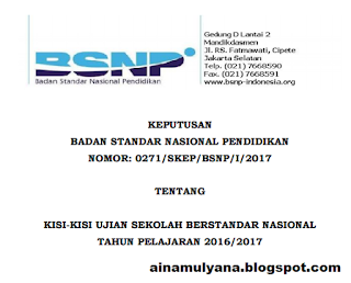 DOWNLOAD KISI-KISI USBN PPKn SMP TAHUN 2017