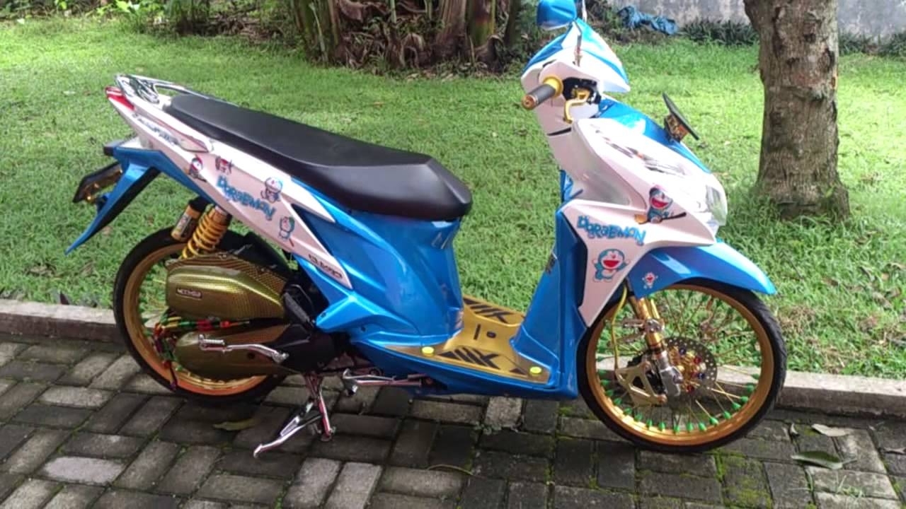 Foto Modifikasi  Motor Beat Doraemon Modifikasi  Motor 