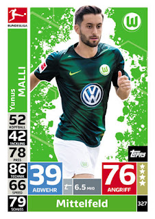 Match Attax Bundesliga 2018-2019 VfL Wolfsburg