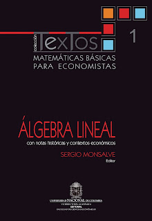 matemaicas basicas para economistas álgebra lineal de sergio monsalvé