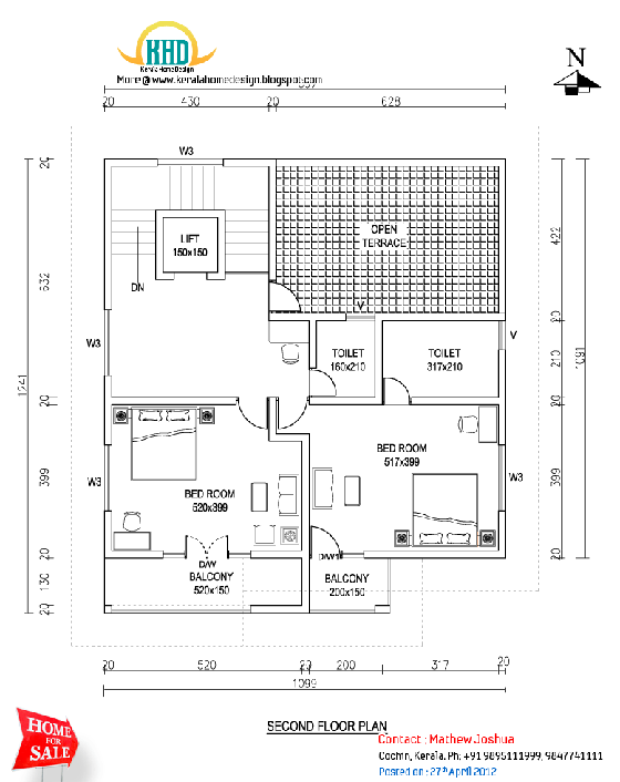 Second floor plan