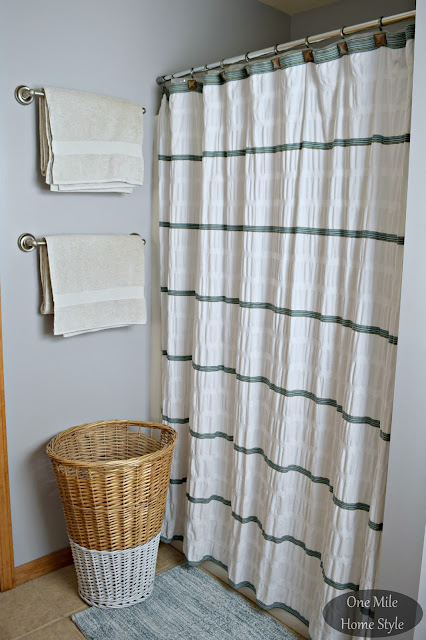 How I Made-Over My Bathroom for Under $100 - One Mile Home Style