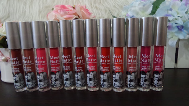 Warna Lipgloss MEET MATTE Kiss Beauty MEET MATTE seri 13-24