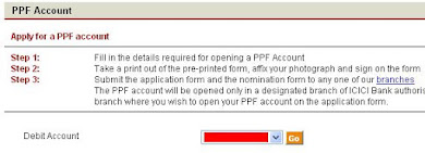 Open Online PPF Account Through ICICI Internet Banking