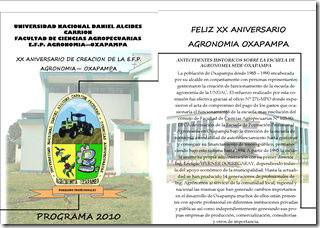 programa ANIVERSARIO UNDAC 1