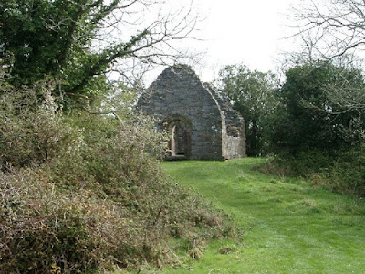 Ruins of Innisfallen Abbey on the island in Lough Leane, Killarney National Park, Ireland