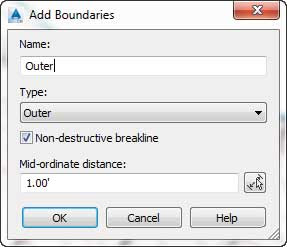 Add Boundaries dialog