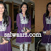 Celebrity in Purple Color Collar Neck Salwar