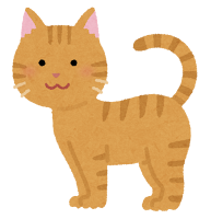 猫の模様のイラスト（茶トラ）