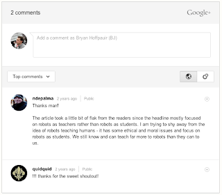 Google adds Google+ comments to Blogger