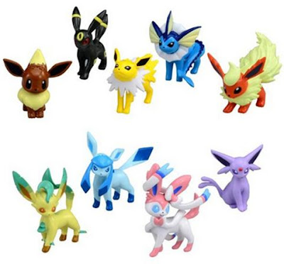 Pokemon Figure Eeveelution 9 pcs set Tomy