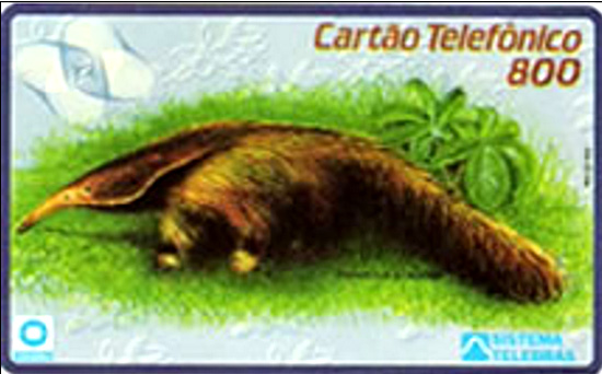 Cartão telefônico - Telerj - Tamanduá Bandeira