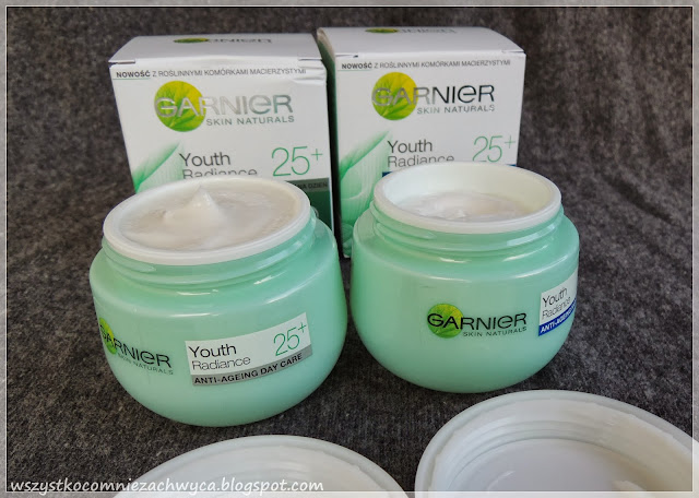 Garnier, krem przeciwzmarszczkowy, gama dopasowana do wieku, Youth Radiance 25+, krem na dzień