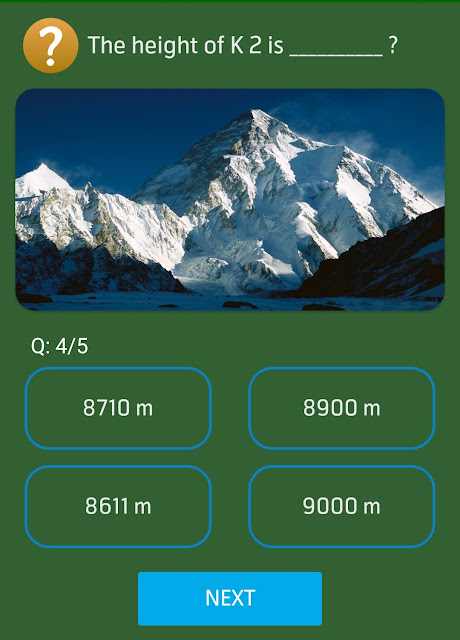 The height of K2 is------?