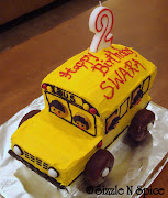 SCHOOL BUS CUPCAKES (school bus cake )