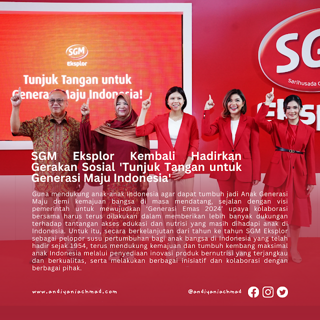 SGM Eksplor Gerakan Sosial 'Tunjuk Tangan untuk Generasi Maju Indonesia'!