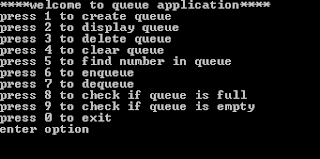 queue project menu 