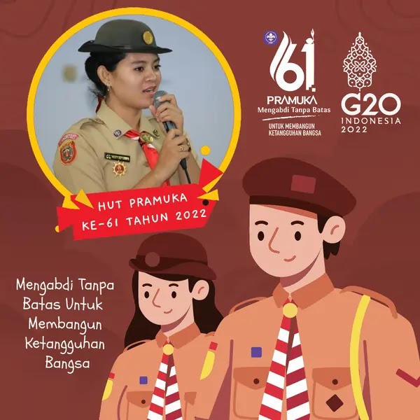 twibbon hut pramuka ke 61 tahun 2022 download