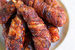 Sweet and Spicy Bacon Wrapped Chicken Tenders 