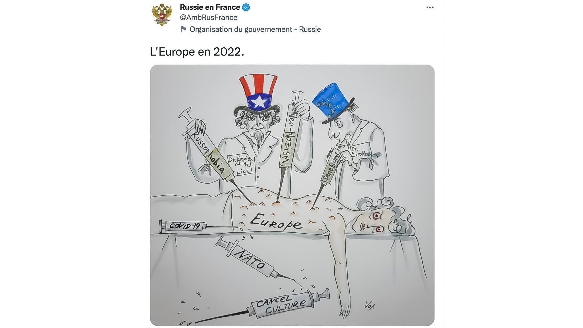 تقارير عالمية الرسوم المسيئة Caricature روسيا تذكر فرنسا بـشارلي إيبدو والرسوم المسيئة للمسلمين