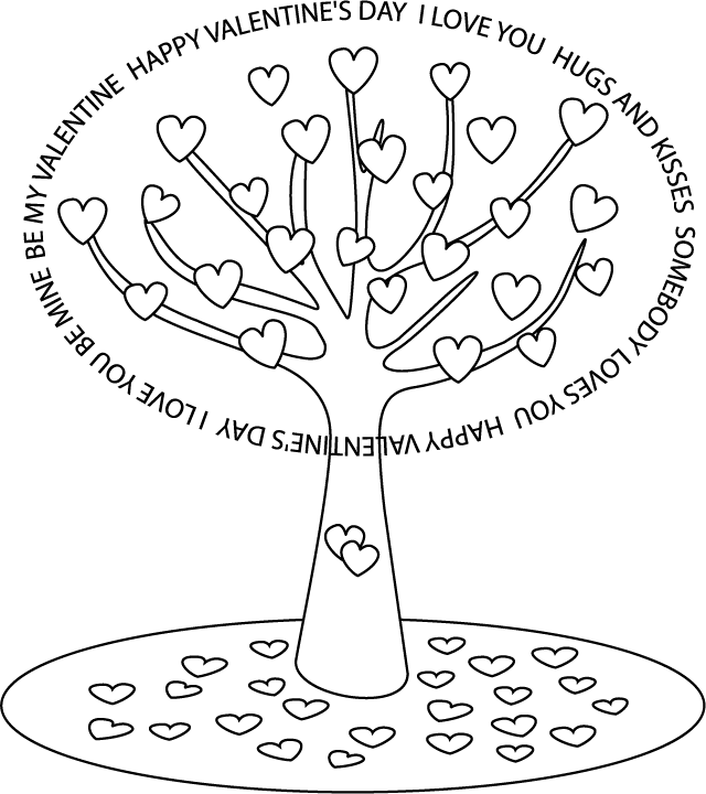 Printable Coloring Pages Valentines. Valentines Day Coloring Pages: