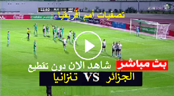 نتيجة مباراة الجزائر وتنزانيا اليوم 8-6-2022 ضمن تصفيات أمم افريقيا