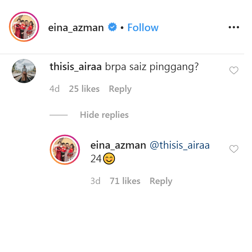 Terkejut dengan pengambilan kalori Eina Azman setiap hari 