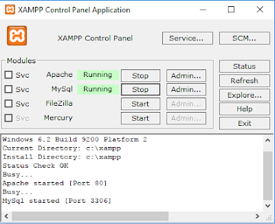 Xampp Control panel