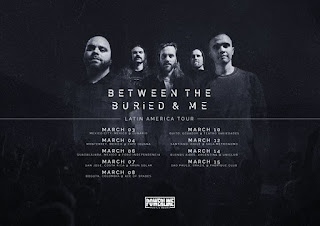 Concierto de BETWEEN THE BURIED & ME en Colombia