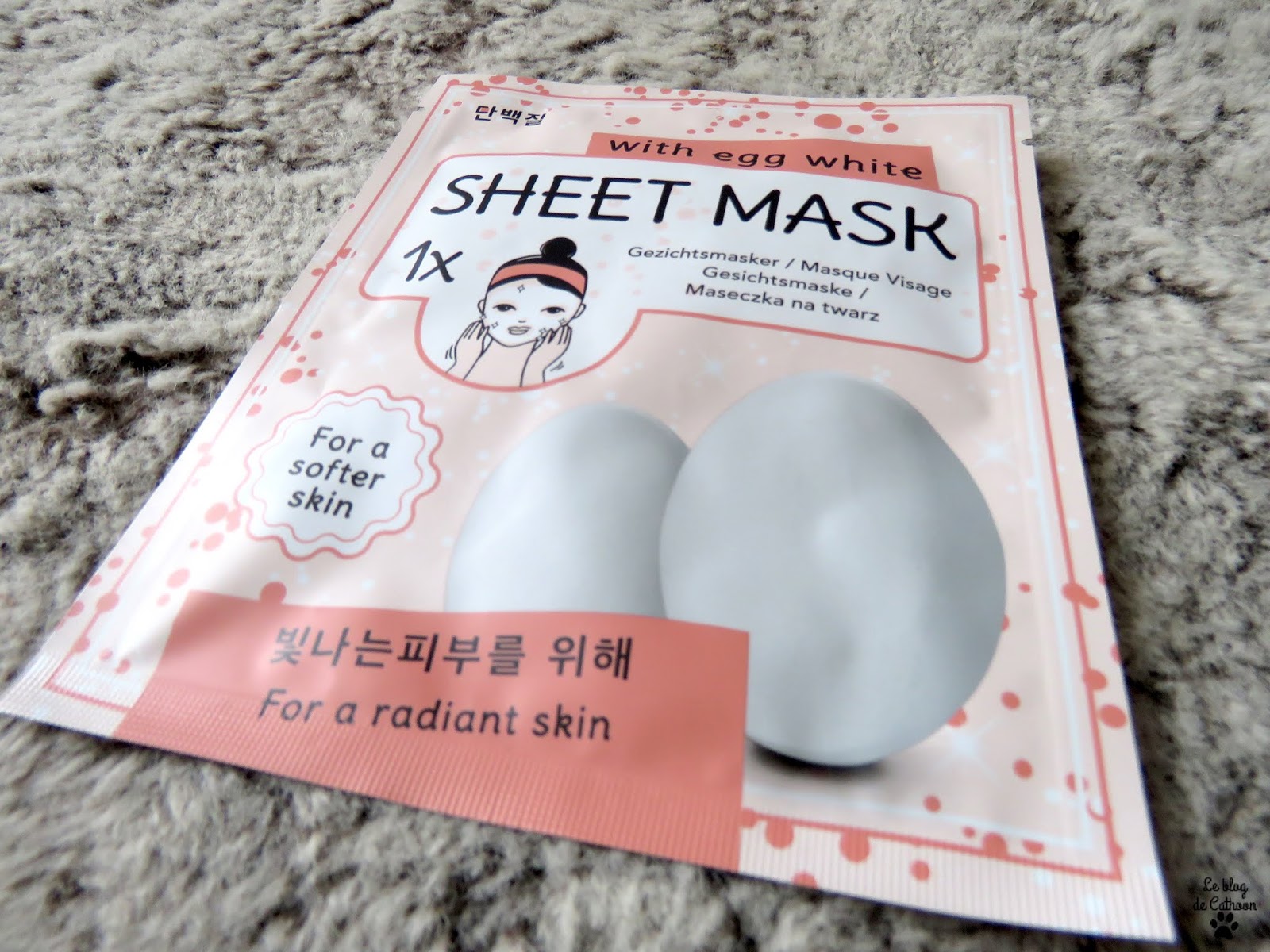 Sheet Mask Egg White - Action