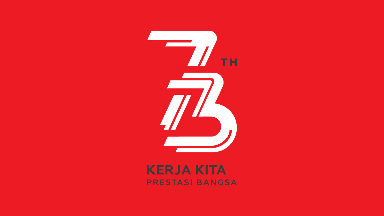 Logo Resmi Peringatan HUT RI ke 73  tahun 2022 237 Design