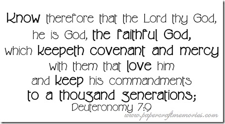 Deuteronomy 7:9 WORDart by Karen for WAW personal use