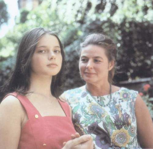 Ingrid Bergman and Isabella Rossellini