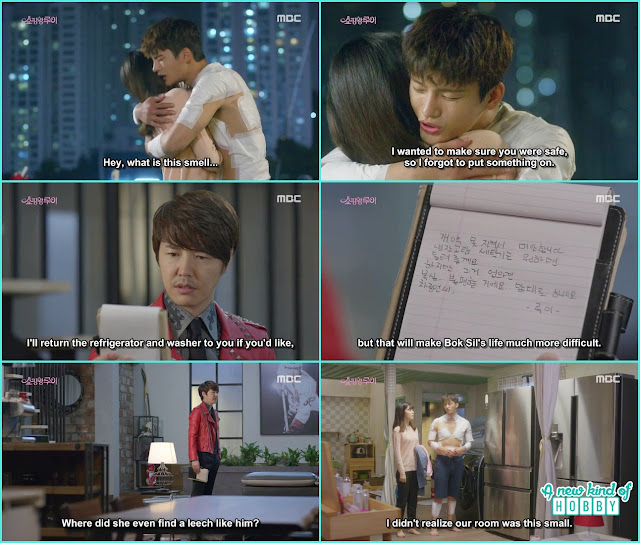  louis hug bok sil and left a letter at mr cha house he is leaving and breaking the contract - Shopping King Louis - Episode 6 (Eng Sub) 