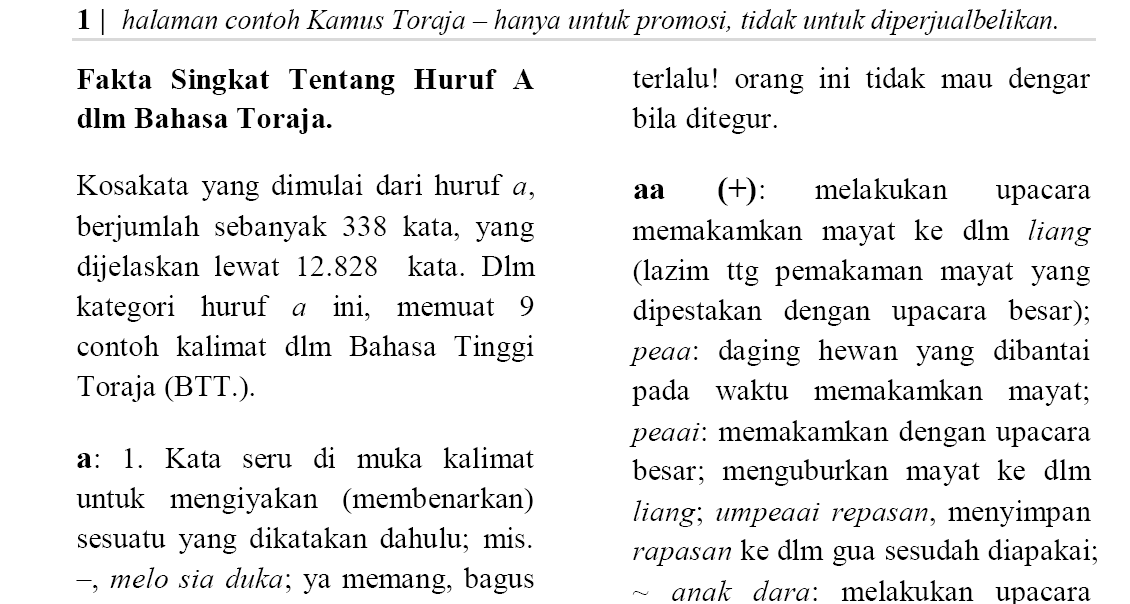  Download Sample Page Kamus Toraja