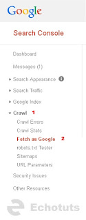 webmaster Cara Menggunakan Fetch as Google di Google Webmaster Tool - echotuts