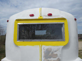 reinstalled windows in Companion fiberglass trailer