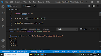 2d array concatenate