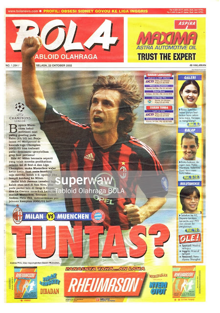 ANDREA PIRLO AC MILAN SOCCER MAGAZINE