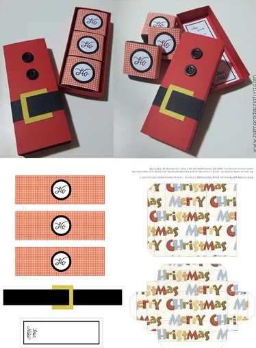 Merry Christmas: Cajas para Imprimir Gratis.