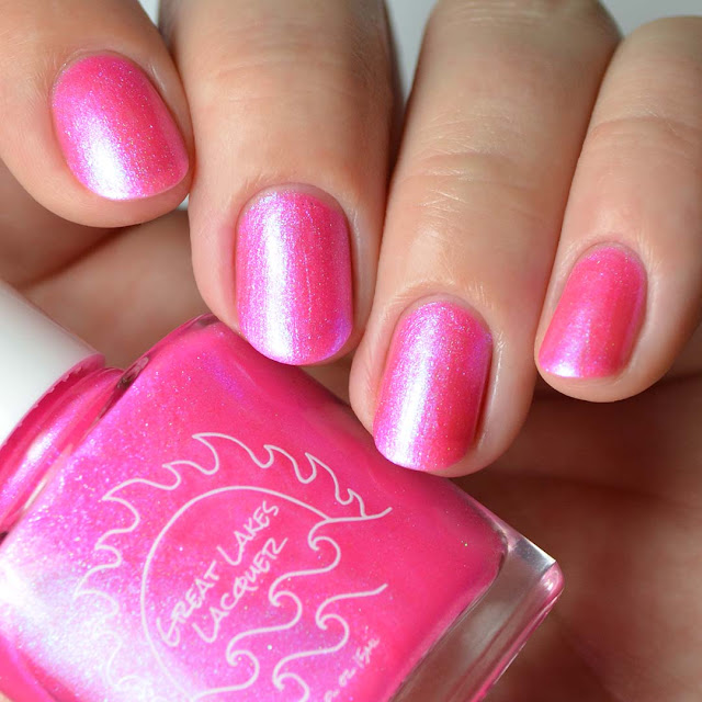 pink neon nail polish