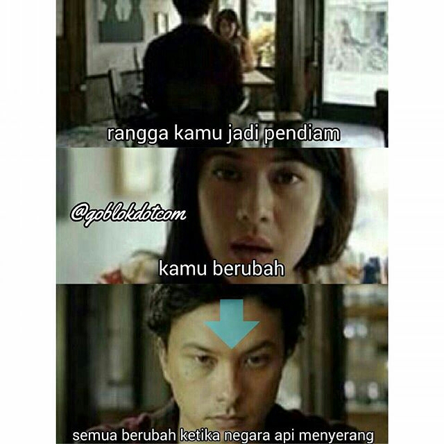 Meme Lucu Ada Apa Dengan Rangga (AADC2) - Disini Aja Tempatnya