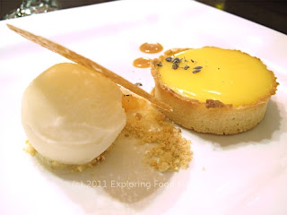 Meyer Lemon Tart with Meyer Lemon Sorbet