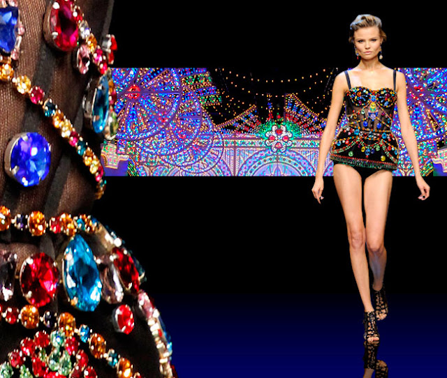 dolce gabbana,fireworks,spring 2012,diy,fashion diy,stones,jewels,rhinestones