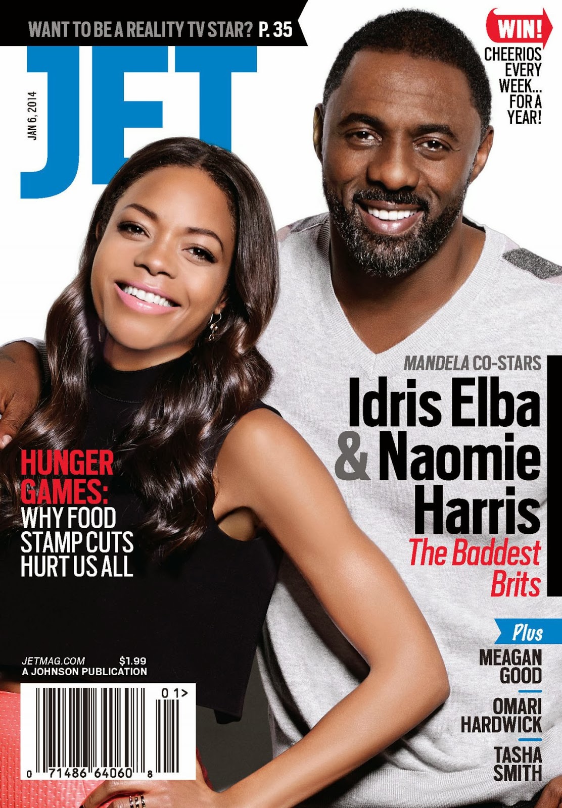 Magazine Photoshoot : Naomie Harris on JET Magazine Cover January 2014