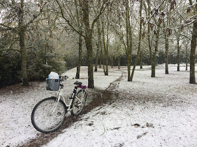 Agroturismo Arkaia. En bici también en la nieve. Vitoria - Gasteiz