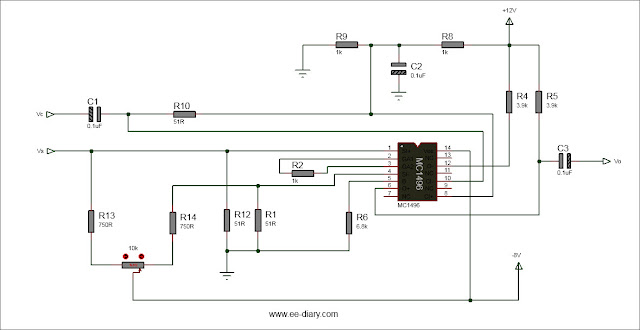 MC149 amplitude modulator circuit diagram