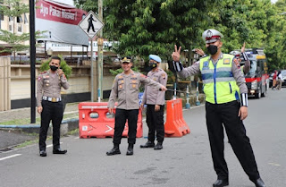 Polres Banjarnegara Gelar Layanan Vaksin Pengguna Jalan